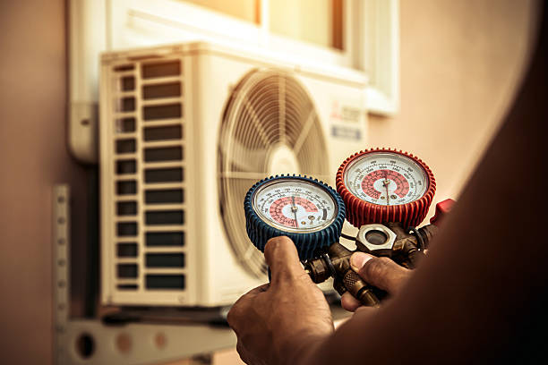 Professional Ductwork Repair technician working in Forestdale, MA